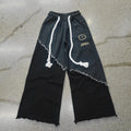 JIREH DROP 01 | Distressed Denim Joggers | Jet Black