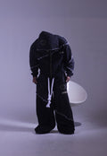 JIREH DROP 01 | Distressed Denim Set | Jet Black